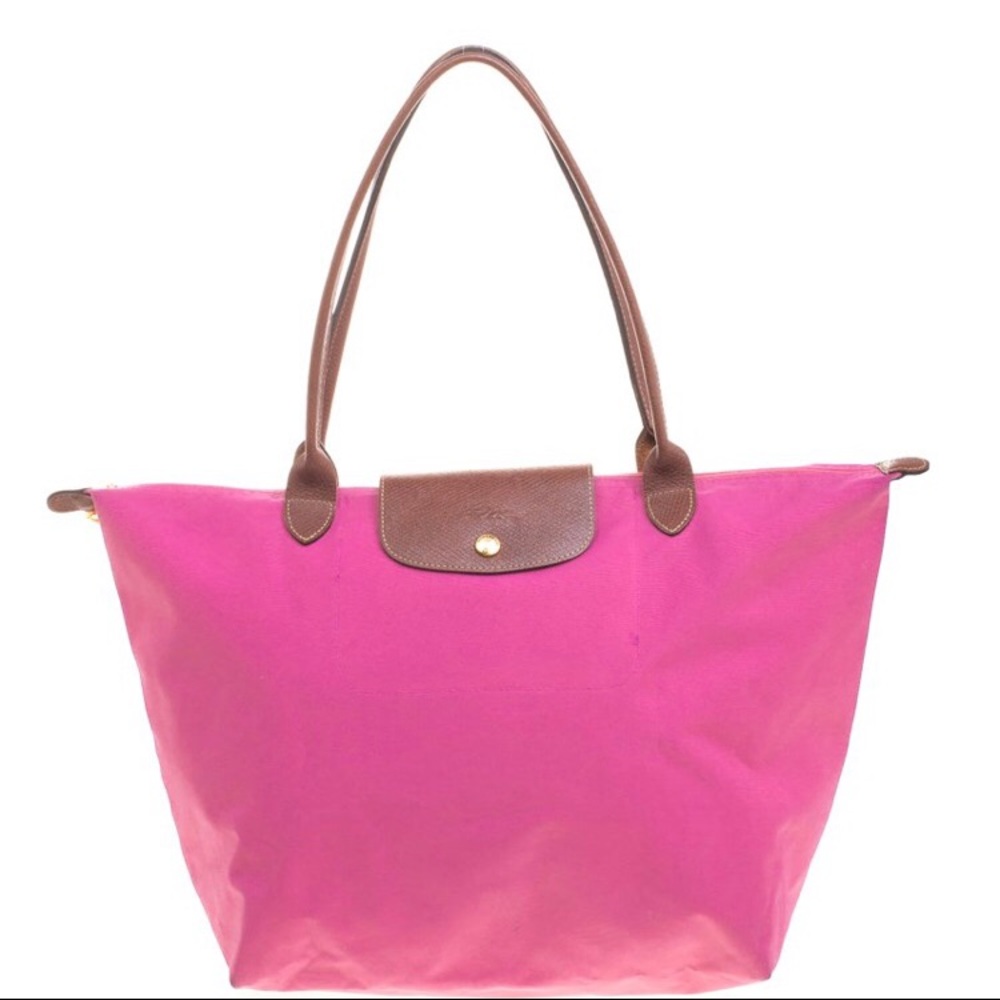 Longchamp Le Pliage tote in pink